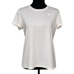 White Nike Dri Fit Running Shirt